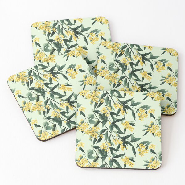 Item preview, Wattle Print Green designed and sold by Tracey Unthank.