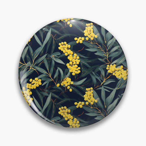 Item preview, Wattle Print Black designed and sold by Tracey Unthank.