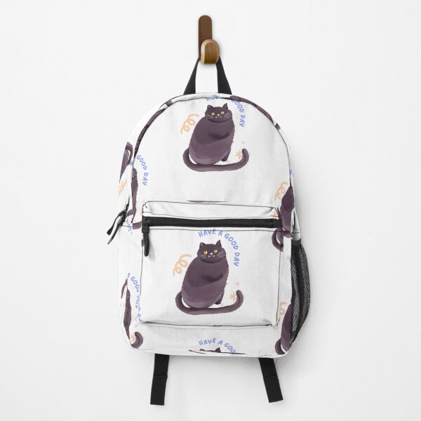 Item preview, Black Cat says "have a good day" designed and sold by Vibes-vintage.