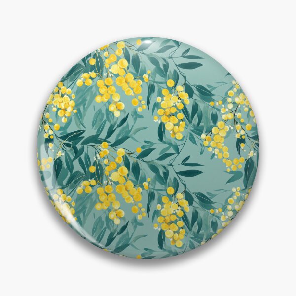 Item preview, Wattle Print Blue designed and sold by Tracey Unthank.