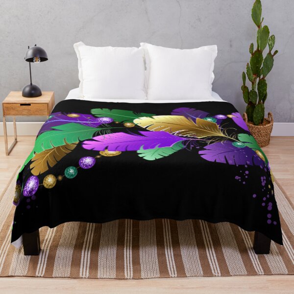 Item preview, Mardi gras feather border designed and sold by Blackmoon9.