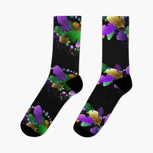 Item preview, Mardi gras feather border designed and sold by Blackmoon9.