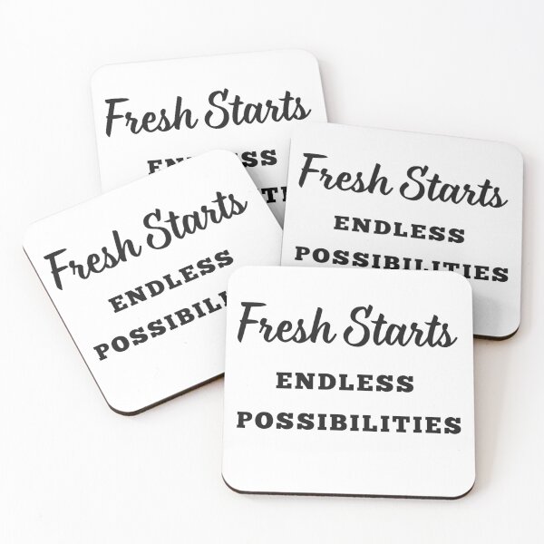 Item preview, Fresh Starts Quotes designed and sold by ArtPrintsTribe.