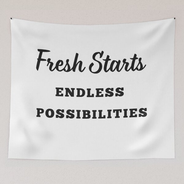 Item preview, Fresh Starts Quotes designed and sold by ArtPrintsTribe.