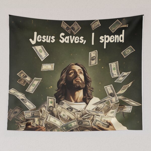 Item preview, Jesus Saves, I spend designed and sold by Brendon987.