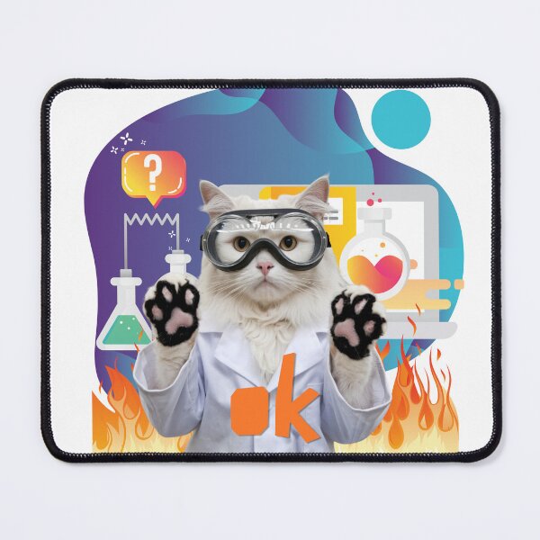 Item preview, Science Cat Lab Meme designed and sold by Playful Strokes pom@pom.