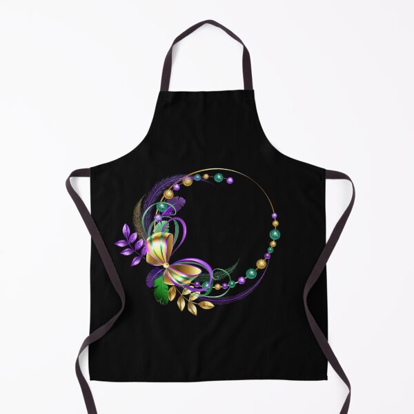 Item preview, Mardi Gras frame with gold bow designed and sold by Blackmoon9.