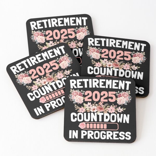 Item preview, Retirement 2025 Countdown In Progress Pink Floral Women designed and sold by thebest-2studio.
