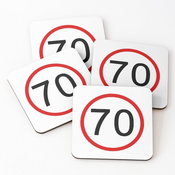 Item preview, No. 70 with Red Circle, Road Sign, Age Sign designed and sold by AASparksDesigns.