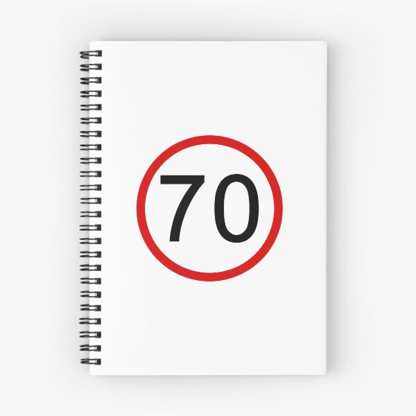 Item preview, No. 70 with Red Circle, Road Sign, Age Sign designed and sold by AASparksDesigns.