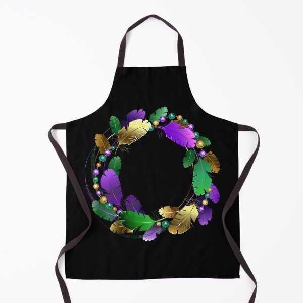 Item preview, Mardi Gras feather wreath designed and sold by Blackmoon9.