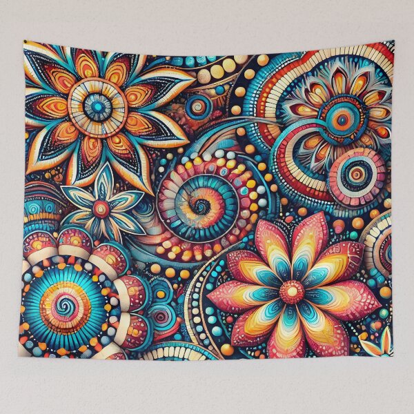 Item preview, Ethnic Flower 3 designed and sold by artedamensagem.