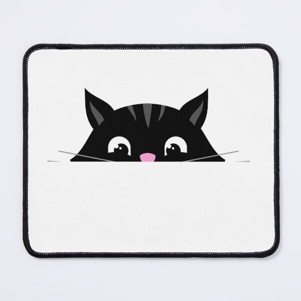 Item preview, Black Cat Peeking  designed and sold by Playful Strokes pom@pom.