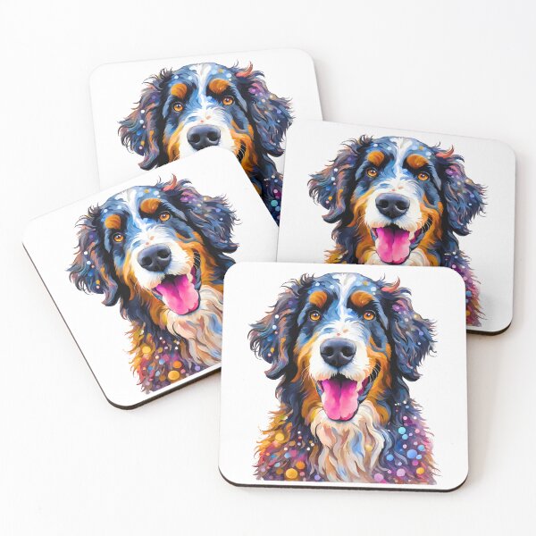 Item preview, Pointillist Bernedoodle Modern Art Design designed and sold by Fredster1966.