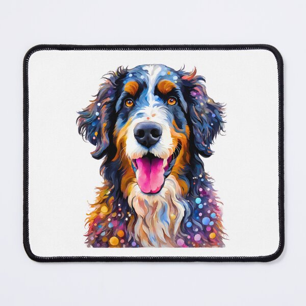 Item preview, Pointillist Bernedoodle Modern Art Design designed and sold by Fredster1966.