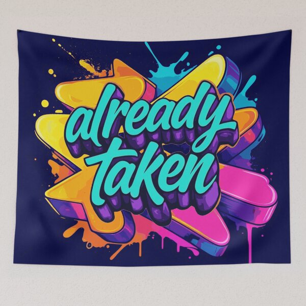 Item preview, Already Taken Girl Friend, Boyfriend, Husband, Wife Illustrated Design designed and sold by PixieArtStudio.