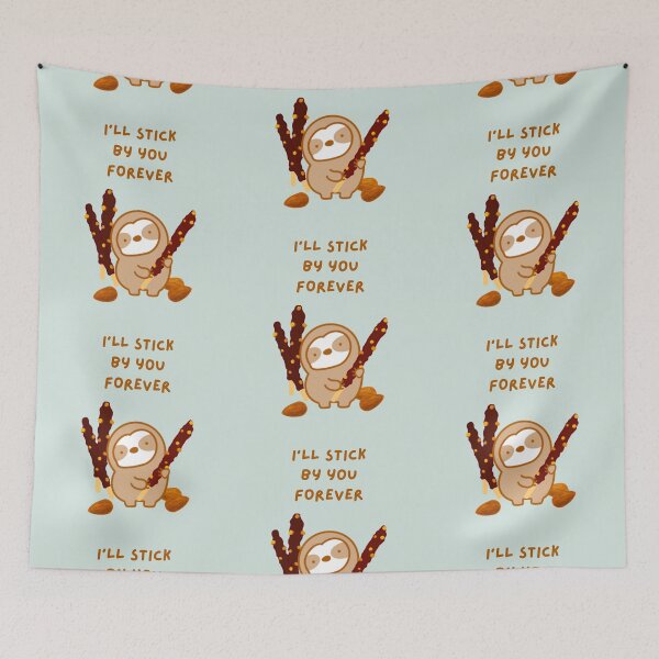 Item preview, Valentine’s Day Chocolate Pocky Sloth designed and sold by theslothinme.