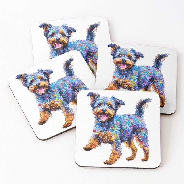 Item preview, Pointillist Yorkipoo Modern Art Design designed and sold by Fredster1966.