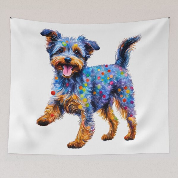 Item preview, Pointillist Yorkipoo Modern Art Design designed and sold by Fredster1966.