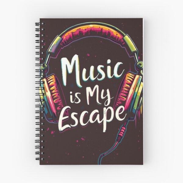 Item preview, Music Lover's Escape Headphones t shirt Design. designed and sold by InsightA.
