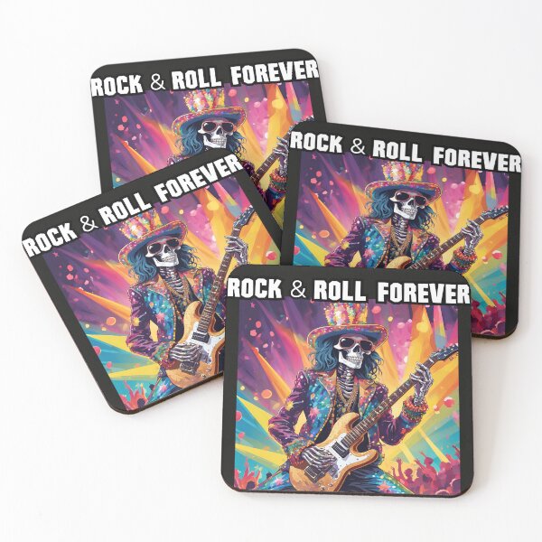 Item preview, Glam Rock Skeleton Guitarist, Rock and Roll Forever designed and sold by FroggyFly Designs.