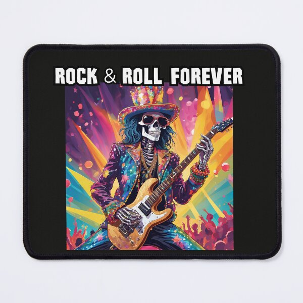 Item preview, Glam Rock Skeleton Guitarist, Rock and Roll Forever designed and sold by FroggyFly Designs.