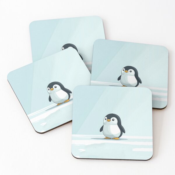 Item preview, Cute Baby Penguin Standing on Ice designed and sold by GoldenTealArts.