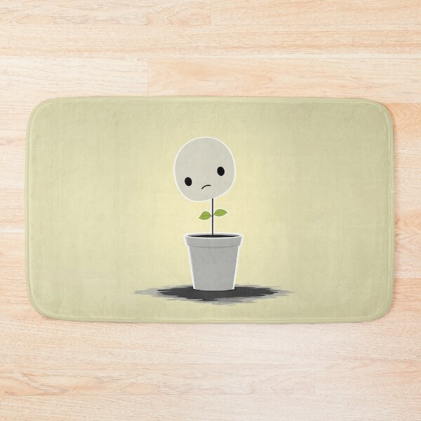 Item preview, Sad Flower Illustration in Minimalist Flat Design designed and sold by GoldenTealArts.