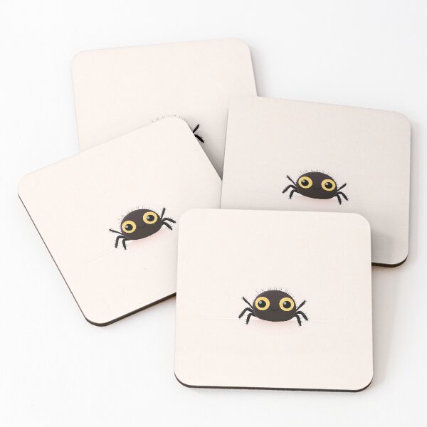 Item preview, Cute Cartoon Black Spider Illustration designed and sold by GoldenTealArts.