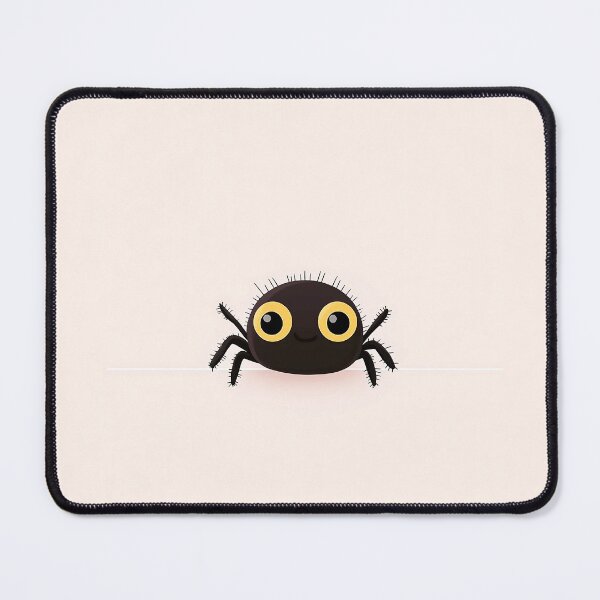 Item preview, Cute Cartoon Black Spider Illustration designed and sold by GoldenTealArts.