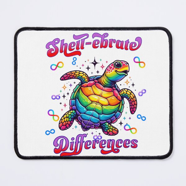 Item preview, Shell-brate Differences Rainbow Turtle Autism Awareness  designed and sold by BeansHotTees.