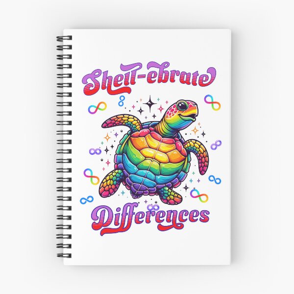 Item preview, Shell-brate Differences Rainbow Turtle Autism Awareness  designed and sold by BeansHotTees.