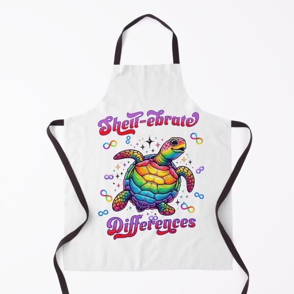 Item preview, Shell-brate Differences Rainbow Turtle Autism Awareness  designed and sold by BeansHotTees.
