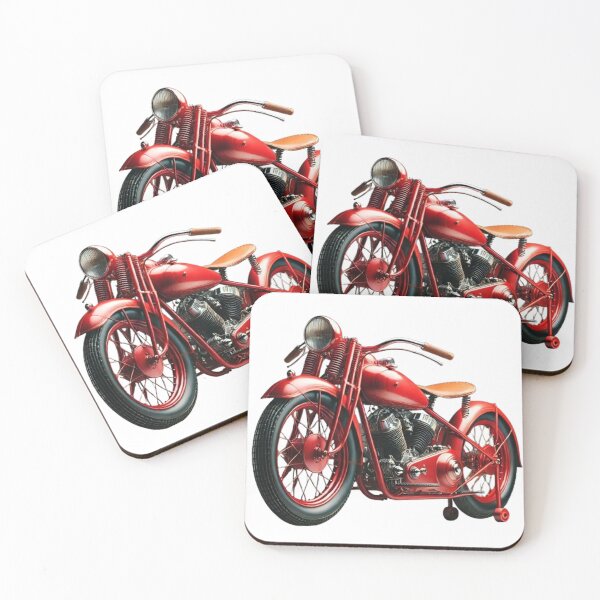Item preview, Classic Red Motorcycle designed and sold by ArtyRed.