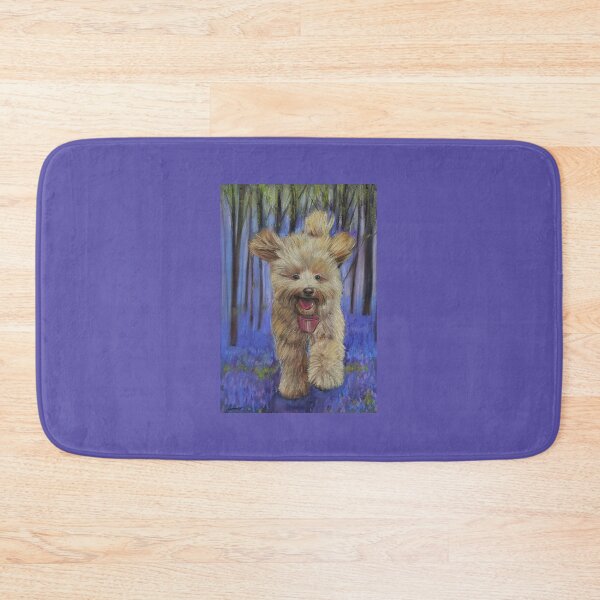 Item preview, Amber running through a Bluebell forest designed and sold by JessicaKeegan.