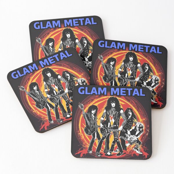 Item preview, Glam Metal Rock Band Vintage Retro designed and sold by FroggyFly Designs.