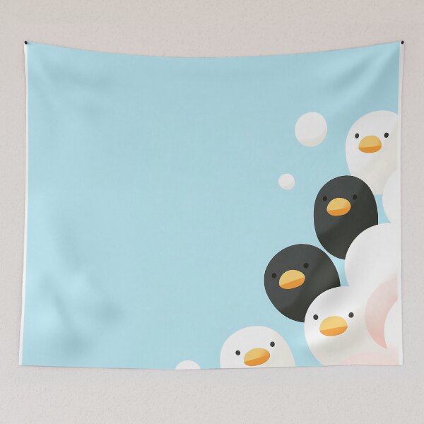 Item preview, Cute Birds With Bubbles Background designed and sold by GoldenTealArts.