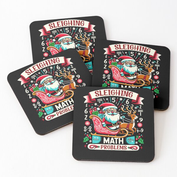 Item preview, Sleighing Santa Math Problems Funny Christmas Math Teacher designed and sold by Dressed For  Duty.