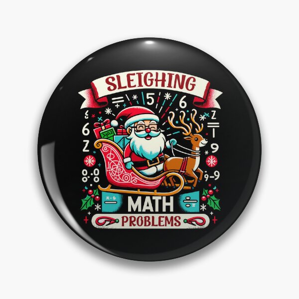 Item preview, Sleighing Santa Math Problems Funny Christmas Math Teacher designed and sold by Dressed For  Duty.