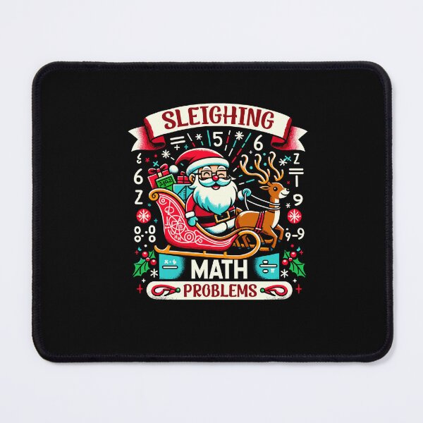 Item preview, Sleighing Santa Math Problems Funny Christmas Math Teacher designed and sold by Dressed For Duty.