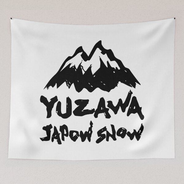 Item preview, Yuzawa Ski Resort, Niigata Japan | Snowboard Decal Japow Snow designed and sold by PawaPotto.