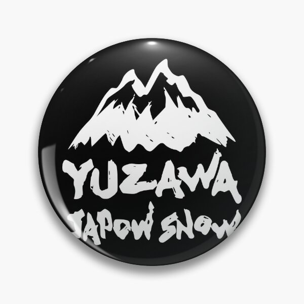 Item preview, Yuzawa Ski Resort, Niigata Japan - White | Snowboard Decal Japow Snow designed and sold by PawaPotto.