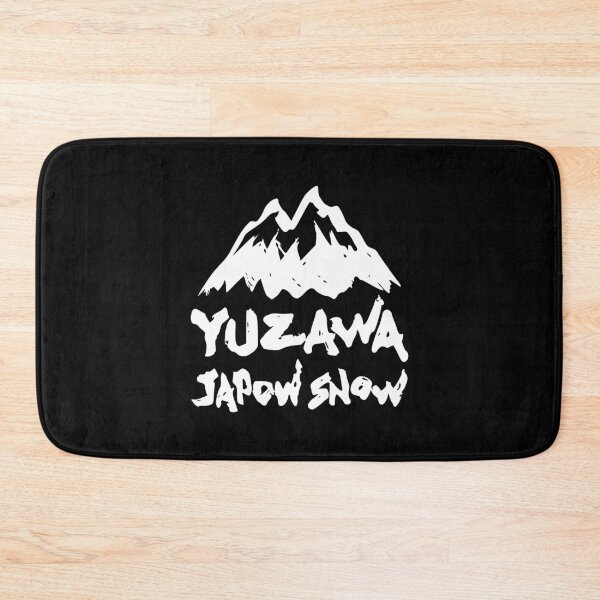 Item preview, Yuzawa Ski Resort, Niigata Japan - White | Snowboard Decal Japow Snow designed and sold by PawaPotto.
