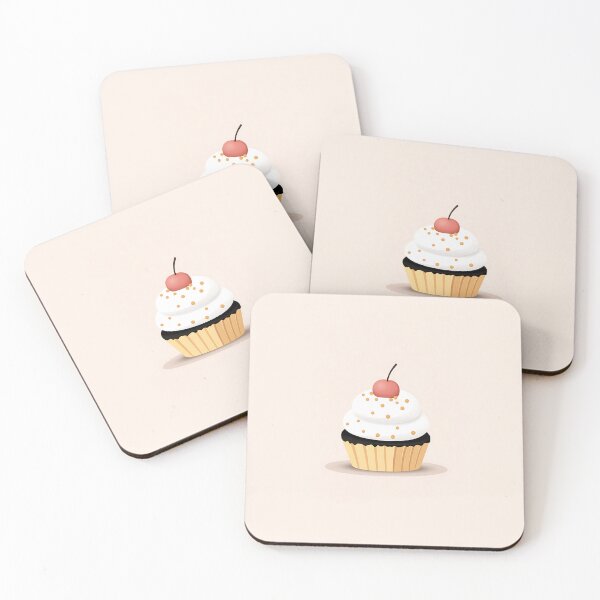 Item preview, Cute Cupcake with Cream and Cherry designed and sold by GoldenTealArts.
