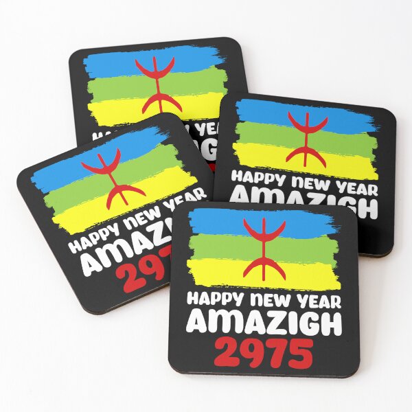 Item preview, Happy New Year Amazigh 2975 Amazigh Flag Happy Yennayer 2025 Berber Yennayer Amazigh Tifinagh Alphabet designed and sold by Stick-Artistry.