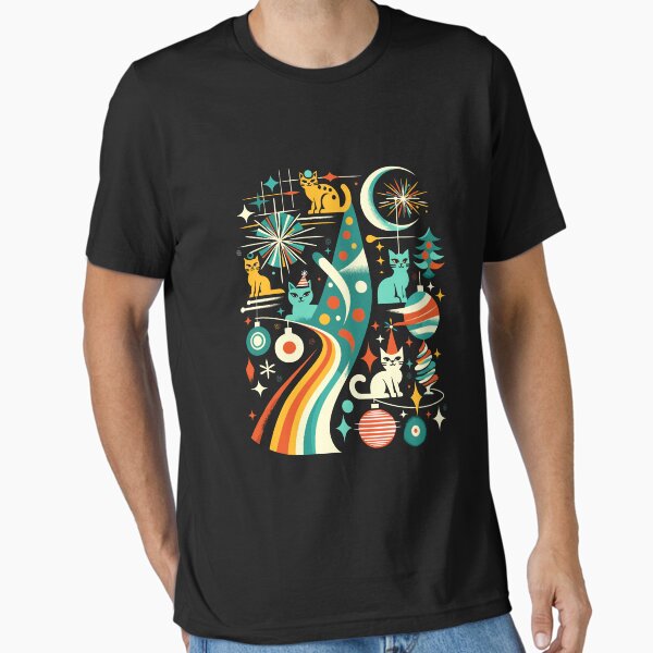 Item preview, Mid Century Modern Look Cats Christmas Retro 50s 60s Xmas designed and sold by Dressed For  Duty.