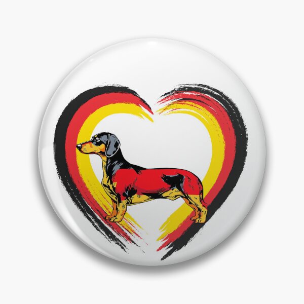 Item preview, dashhound Cute and Vintage Dachshund Art. With German flag designed and sold by swiftbinaries.