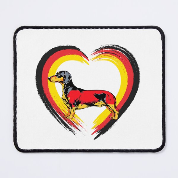 Item preview, dashhound Cute and Vintage Dachshund Art. With German flag designed and sold by swiftbinaries.