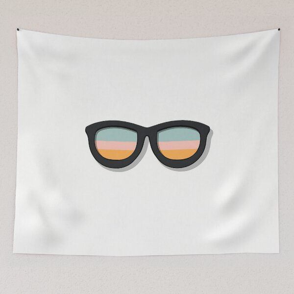 Item preview, Retro Minimalist Sunglasses Vector Illustration designed and sold by GoldenTealArts.