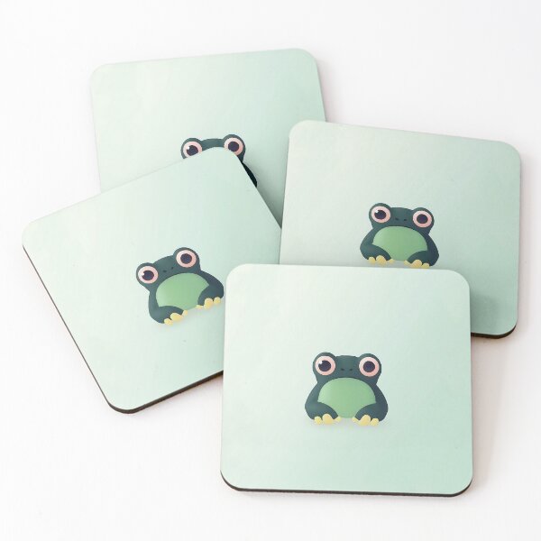 Item preview, Cute Minimalist Frog Vector Illustration designed and sold by GoldenTealArts.